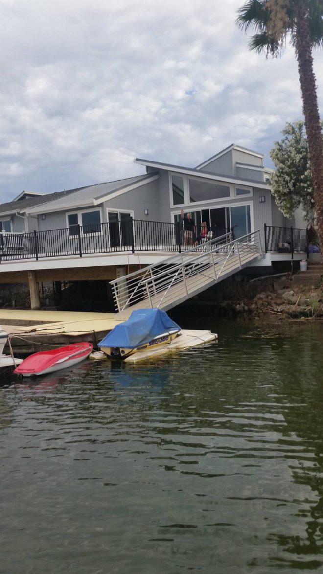 Deck with Iron Rails & Aluminum Gangway (After)