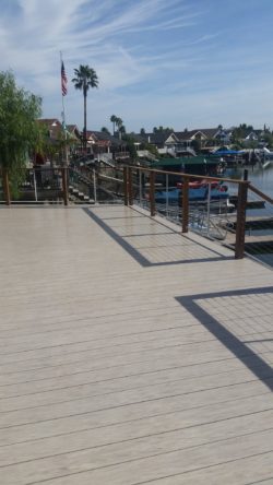 Winn Decking — Deck with IPE Postcaps, Stainless Steel Cables