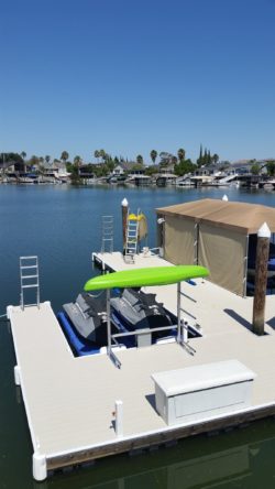 Winn Decking — Dock with Custom Kayak Rack