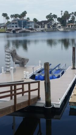 Winn Decking — Dock with Slide