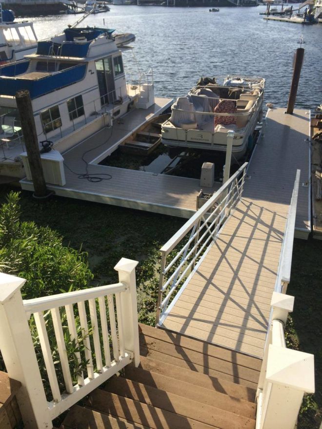 Winn Decking — Dock with Gorilla Decking in Tan (After)