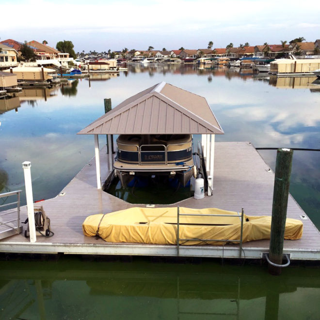 Winn Decking — Aluminum Boat Slip Cover